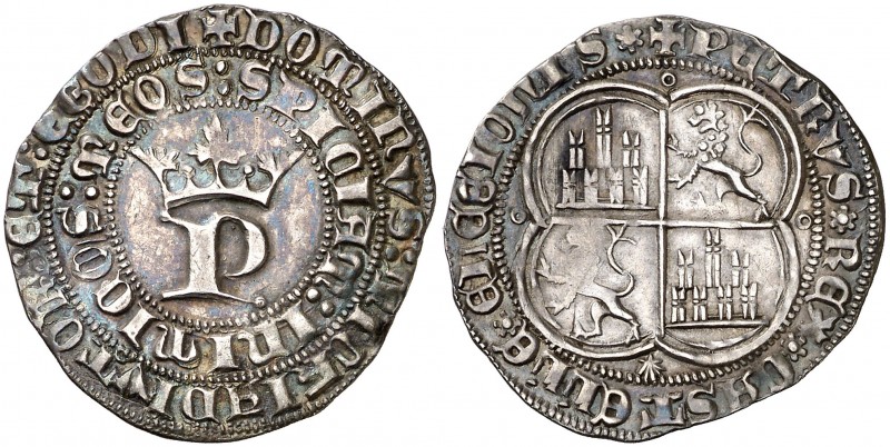 Pedro I (1350-1368). Coruña. Real. (AB. 379) (NM. 140 falta var). Bella. Rara. 3...