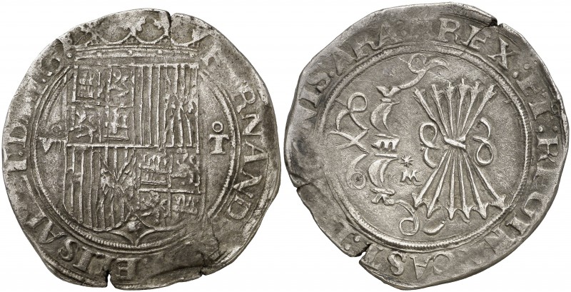 Reyes Católicos. Toledo. M. 8 reales. (AC. 583). Extraordinaria para este tipo. ...