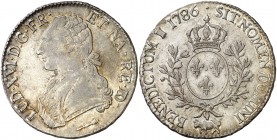 Francia. 1786. Luis XVI. Pau. 1 ecu. (Kr. 572). Bella. AG. 29,27 g. EBC/EBC+.