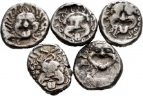 Ancient Coins. Lot of 5 drachms of Thrace, Apollonia Pontika. Ag. TO EXAMINE. Almost VF/VF. Est...200,00. 


SPANISH DESCRIPTION: Mundo Antiguo. Lo...
