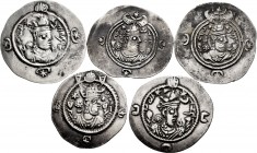 Ancient Coins. Lot of 5 coins from the Sassanid Empire. 1 Drachma, all different to be classified. Ag. TO EXAMINE. Almost VF/VF. Est...120,00. 


S...
