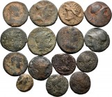 Ancient Coins. Lot of 15 coins from Ancient Greece and Roman Provinces. All different. Ae. TO EXAMINE. Almost F/Choice F. Est...100,00. 


SPANISH ...