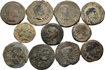 Ancient Coins. Lot of 11 northern Iberian coins. Variety of mints: Beligiom, Bolscan, Bilbilis, Cartagonova, Celsa, Osca, Secaisa and Turiaso. Interes...