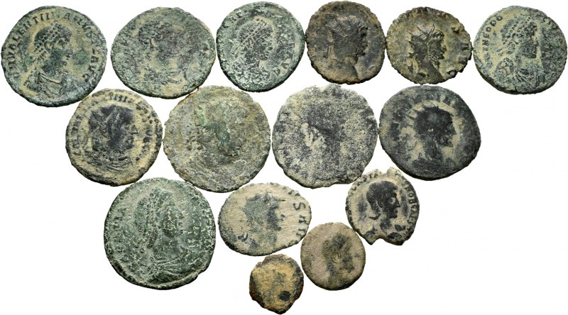 Ancient Coins. Lot of 15 bronzes from the Roman Empire. Different emperors. Ae. ...