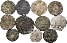 Medieval Coins. Lot of 11 coins from the Kingdom of Castile and Leon. Variety of values, mints and kings. All different. Ve. TO EXAMINE. Choice F/VF. ...