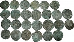 Medieval Coins. Lot of 26 coins of Enrique III (1390-1406). Blancs from Burgos, Coruña, Cuenca, Seville and Toledo. Ve. TO EXAMINE. Almost F/VF. Est.....