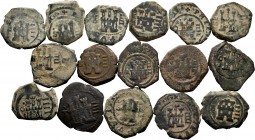 Spanish Coins. Lot of 16 coins of Philip III. 4 maravedís minted with hammer. Different dates and mints. Ae. TO EXAMINE. Almost F/Choice F. Est...60,0...