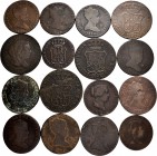 Spanish Coins. Lot of 32 copper coins of Elizabeth II. TO EXAMINE. Almost F/Choice F. Est...70,00. 


SPANISH DESCRIPTION: Moneda Española. Lote de...