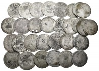 Spanish Coins. Lot of 29 coins of 3 reales of the Bourbons, some with Cuban countermark. TO EXAMINE. Almost F. Est...50,00. 


SPANISH DESCRIPTION:...