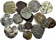 Spanish Coins. Lot of 16 Spanish coins, 15 coppers, many of them countermarked, and 1 dirhem. TO EXAMINE. F/Choice F. Est...100,00. 


SPANISH DESC...