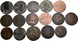 Spanish Coins. Lot of 39 copper pieces of different Spanish kings. TO EXAMINE. Almost F/Choice F. Est...140,00. 


SPANISH DESCRIPTION: Moneda Espa...