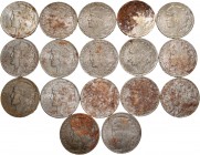 Spanish Coins. Lot of 34 coins of 5 cents of 1937 of the II Republic. Some with oxidations. Fe. TO EXAMINE. Almost XF/Almost UNC. Est...150,00. 


...