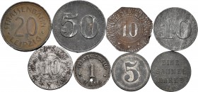 World Coins. Set of 8 coins from Germany. Type notgeld (1910-1920) Different values and metals. TO EXAMINE. Choice F/VF. Est...45,00. 


SPANISH DE...