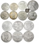 World Coins. Lot of 15 Austrian silver coins, 1 kreutzer 1629, 1 thaler 1780 (official mint), 4 of 25 schillings (1956, 1958, 1961, 1967) and 9 of 50 ...