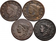 World Coins. Lot of 4 United States coins. 1 Cent 1826, 1827, 1835 and 1837. Ae. TO EXAMINE. F/Almost VF. Est...45,00. 


SPANISH DESCRIPTION: Worl...