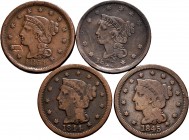 World Coins. Lot of 4 United States coins. 1 Cent 1843, 1844, 1845 and 1851. Ae. TO EXAMINE. Choice F/Choice VF. Est...40,00. 


SPANISH DESCRIPTIO...