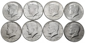 World Coins. Lot of 8 US silver 1 dollar coins, 1964 (5), 1965, 1967 (3). TO EXAMINE. Almost UNC/UNC. Est...75,00. 


SPANISH DESCRIPTION: World Co...