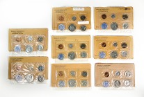 World Coins. Philadelphia. Lot of Set in the Original U.S. Government Packaging, 1958, 1959, 1960, 1960 Small Date, 1961, 1962, 1963, 1964. PR. Est......