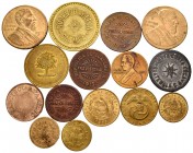 World Coins. Lot of 15 Guatemalan coins, 3 coppers, 8 coppers of provisional coins and 4 tokens. TO EXAMINE. AU/UNC. Est...100,00. 


SPANISH DESCR...