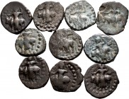 World Coins. Lot of 10 coins from the Kingdom of Kushan. 195-230 A.D. Tetradrachms. Ae. TO EXAMINE. Choice F/Almost VF. Est...100,00. 


SPANISH DE...