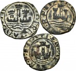 World Coins. Set of 3 coins of Portugal. D. Manuel I, Ceitil with variants in the legends. Ae. TO EXAMINE. Choice F/Choice VF. Est...40,00. 


SPAN...