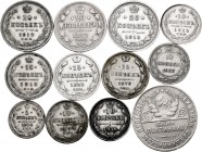 World Coins. Lot of 11 Russian silver pieces. TO EXAMINE. Almost VF/Almost XF. Est...120,00. 


SPANISH DESCRIPTION: World Coins. Lote de 11 moneda...