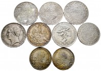 World Coins. Lot of 9 silver world coins, all different. TO EXAMINE. Almost VF/XF. Est...220,00. 


SPANISH DESCRIPTION: World Coins. Lote de 9 mon...