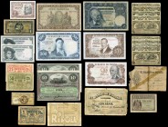 Banknotes. Lot of 47 Spanish banknotes, of which 7 are local and 12 from the Banco Español de Cuba. TO EXAMINE. Choice F/UNC. Est...175,00. 


SPAN...
