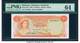 Bahamas Monetary Authority 5 Dollars 1968 Pick 29a PMG Choice Uncirculated 64. 

HID09801242017

© 2020 Heritage Auctions | All Rights Reserved