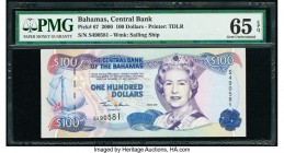 Bahamas Central Bank 100 Dollars 2000 Pick 67 PMG Gem Uncirculated 65 EPQ. 

HID09801242017

© 2020 Heritage Auctions | All Rights Reserved