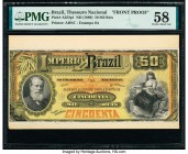 Brazil Thesouro Nacional 50 Mil Reis ND (1889) Pick A253p1 Front Proof PMG Choice About Unc 58. 

HID09801242017

© 2020 Heritage Auctions | All Right...