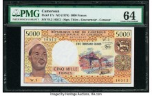 Cameroon Banque des Etats de l'Afrique Centrale 5000 Francs ND (1974) Pick 17c PMG Choice Uncirculated 64. 

HID09801242017

© 2020 Heritage Auctions ...