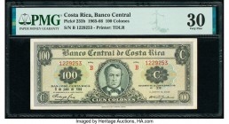 Costa Rica Banco Central de Costa Rica 100 Colones 9.6.1965 Pick 233b PMG Very Fine 30. 

HID09801242017

© 2020 Heritage Auctions | All Rights Reserv...