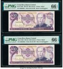 Costa Rica Banco Central de Costa Rica 500 Colones 20.3.1985 Pick 249b Two Consecutive Examples PMG Gem Uncirculated 66 EPQ (2). 

HID09801242017

© 2...