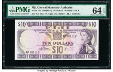Fiji Central Monetary Authority 10 Dollars ND (1974) Pick 74c PMG Choice Uncirculated 64 EPQ. 

HID09801242017

© 2020 Heritage Auctions | All Rights ...