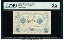 France Banque de France 5 Francs 1871-74 Pick 60 PMG Choice Very Fine 35. 

HID09801242017

© 2020 Heritage Auctions | All Rights Reserved