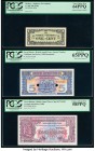 Great Britain & Malaya Group Lot of 12 Graded Examples PCGS Choice About New 58PPQ (5); Very Choice New 64PPQ (2); Gem New 65PPQ (2); Superb Gem New 6...