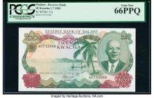 Malawi Reserve Bank of Malawi 20 Kwacha 1.7.1983 Pick 17a PCGS Gem New 66PPQ. 

HID09801242017

© 2020 Heritage Auctions | All Rights Reserved