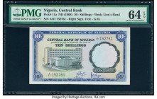 Nigeria Central Bank of Nigeria 10 Shillings ND (1968) Pick 11a PMG Choice Uncirculated 64 EPQ. 

HID09801242017

© 2020 Heritage Auctions | All Right...