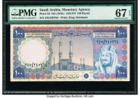 Saudi Arabia Saudi Arabian Monetary Agency 100 Riyals ND (1976) / AH1379 Pick 20 PMG Superb Gem Unc 67 EPQ. 

HID09801242017

© 2020 Heritage Auctions...