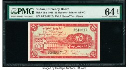 Sudan Currency Board 25 Piastres 1956 Pick 1Ba PMG Choice Uncirculated 64 EPQ. 

HID09801242017

© 2020 Heritage Auctions | All Rights Reserved