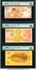 Thailand Bank of Thailand 100 (2); 70 Baht ND (2004); ND (2011); ND (2016) Pick 111; 121; UNL Three Commemorative Examples PMG Superb Gem Unc 68 EPQ; ...