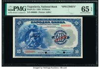 Yugoslavia National Bank 10 Dinara 1.11.920 Pick 21s Specimen PMG Gem Uncirculated 65 EPQ. Two POCs.

HID09801242017

© 2020 Heritage Auctions | All R...