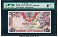 Zambia Bank of Zambia 20 Kwacha ND (1974) Pick 18 PMG Choice Uncirculated 64 EPQ. 

HID09801242017

© 2020 Heritage Auctions | All Rights Reserved