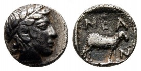 Obol AR
Troas, Neandria c. 400-300 BC
8 mm, 0,55 g