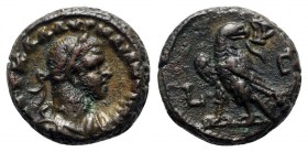 Tetradrachm BI
Egypt, Alexandria, Aurelian (270-275), year 3 (AD 271/2). Laureate and cuirassed bust r. / Eagle standing l., head r., holding wreath ...