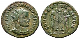 Radiatus Æ
Maximianus Herculius (286-305), Cyzicus
21 mm, 2,35 g
