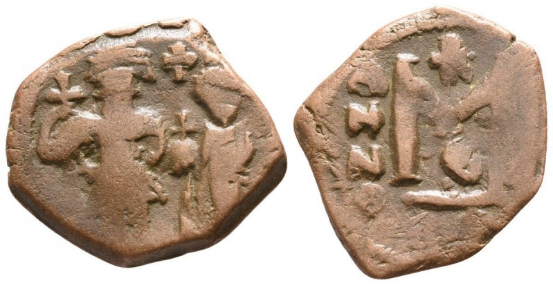 Follis Æ
Heraclius and Heraclius Constantine, 610-641 AD, Constantinople mint
...