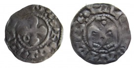 Denier AR
France. Valence, Bishopric Denier 1150-1250, anonym
18 mm, 0,83 g
Boudeau 1021