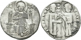 Grosso AR
Venice, Giovanni Dandolo (1280-1289), IO DANDVL' DVX S M VENETI, Doge and S. Marco standing facing
20 mm, 1,97 g
Paolucci 2